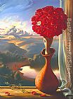 Vladimir Kush Rose Awaiting painting